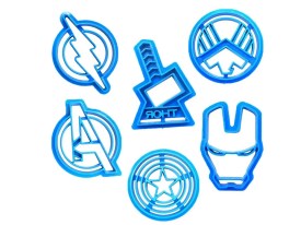 Set 6 cortantes SUPER HEROES